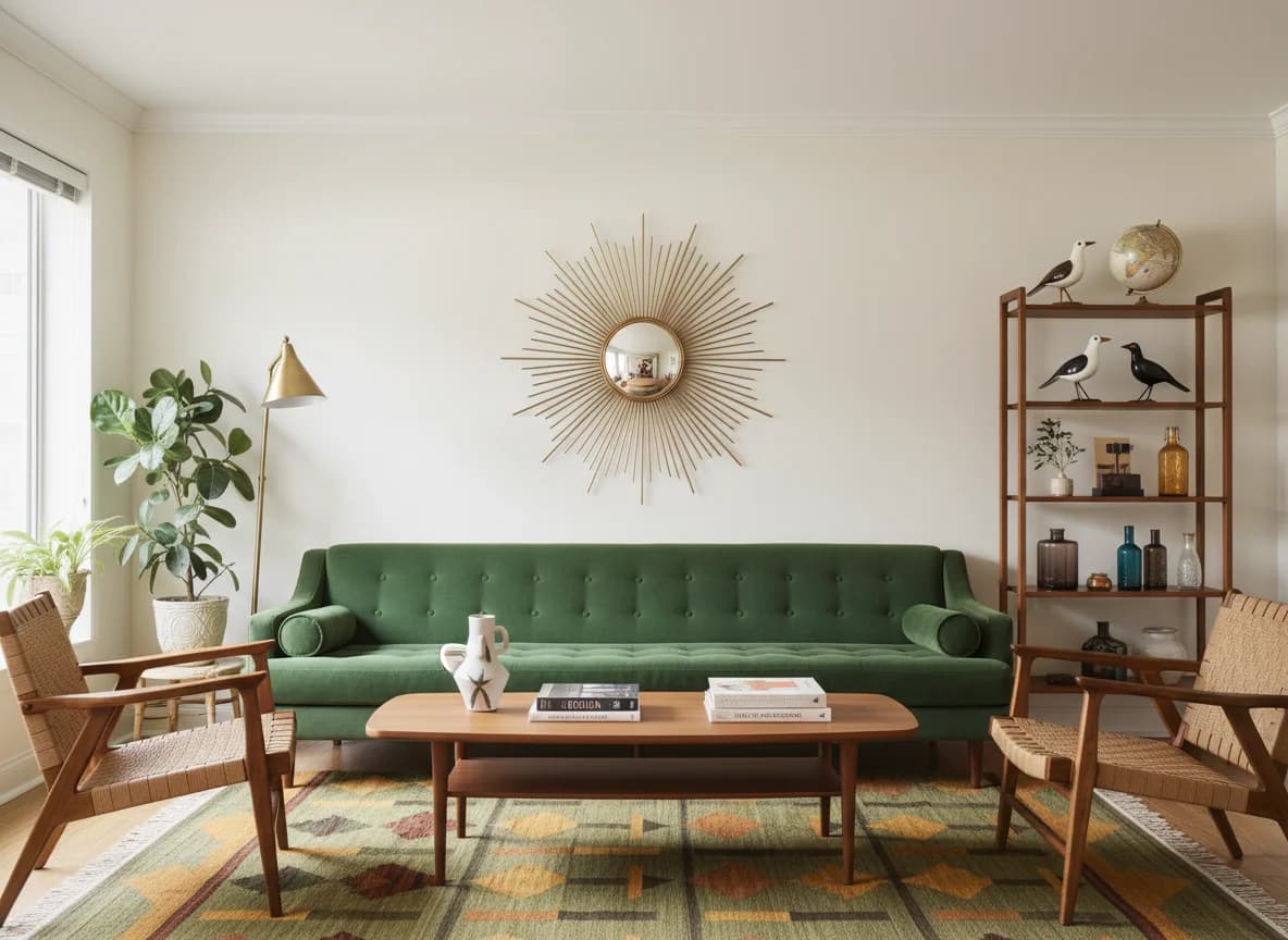 Mid-Century Modern decoration style - AI Decoration App